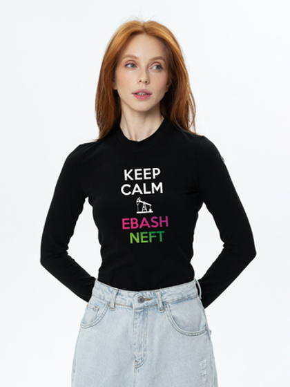 Лонгслив женский «ДЕЛАЙ НЕФТЬ»