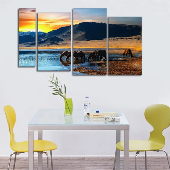 Модульная картина "Красочный закат"