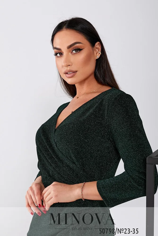 Платье 23-35-зеленый Minova