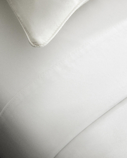 Zara Home - Простыня из сатина (500 линий), белый, 210x280 см