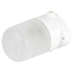 Светильник ЭРА НББ 02-60-001 для бани керамика/стекло прямой IP54 E27 max 60Вт 135х110х85 белый