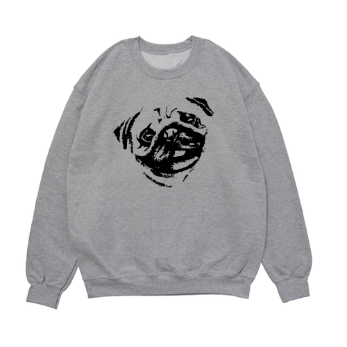 Свитшот "Мопс - портрет"