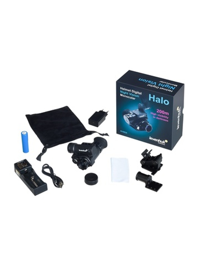 Монокуляр цифровой ночного видения Levenhuk Halo NVM20 Helmet, с креплением на шлем