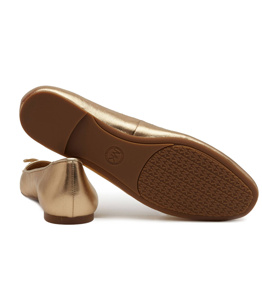 Кожаные балетки rubber Michael Kors - золотой(40F3NRFP1M)