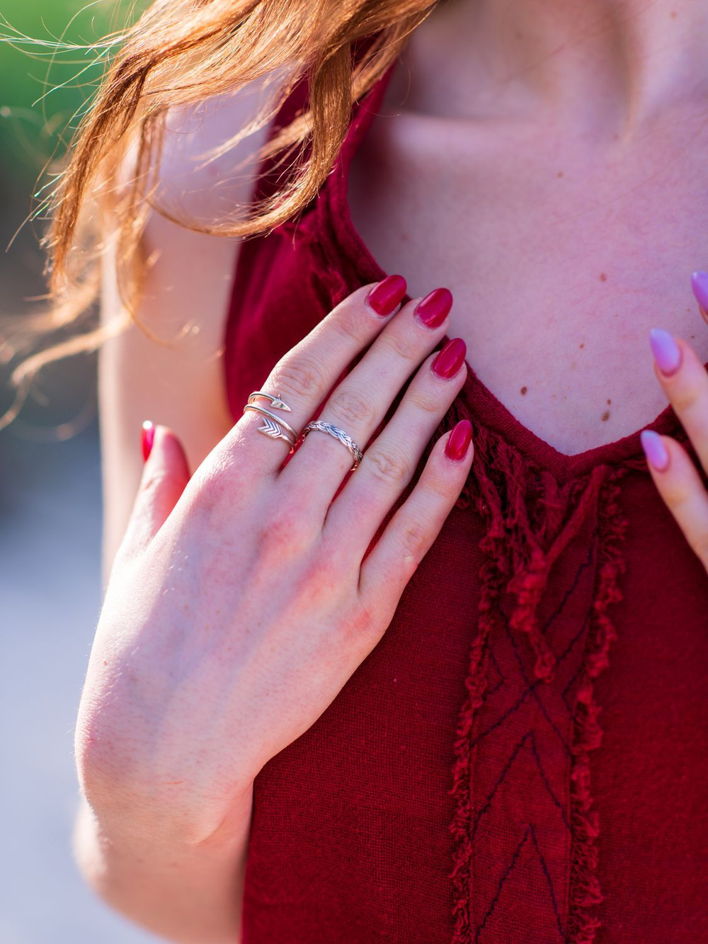 Топ Chintamani красный