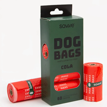 Биоразлагаемые пакеты Maxi кола, 60 шт. SAVVE