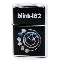 Зажигалка Blink-182 лого на черном