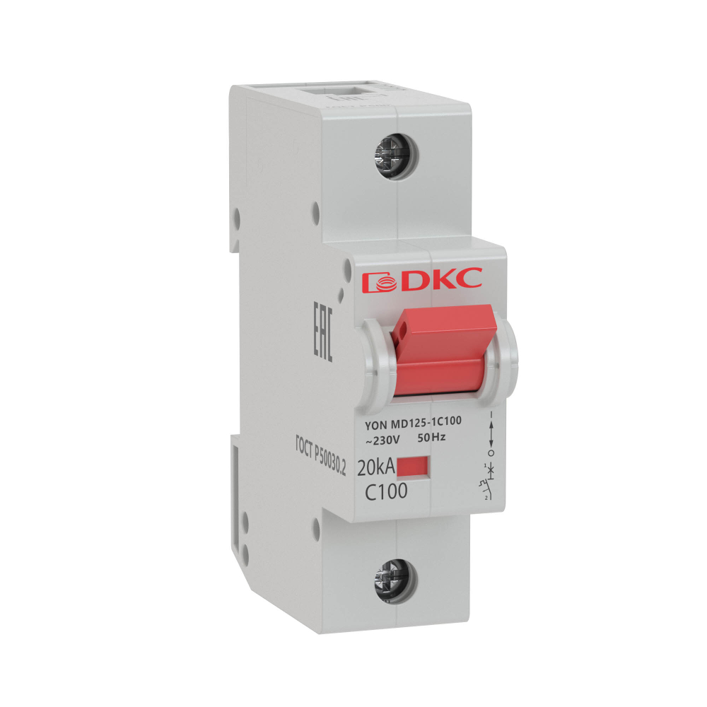 Авт. выкл. модульный YON MD125 1P 80А C 20kA