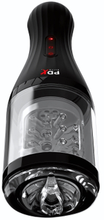 Прозрачный мастурбатор-ротатор с голосовым сопровождением Talk Dirty Rotobator (Цвет: прозрачный)