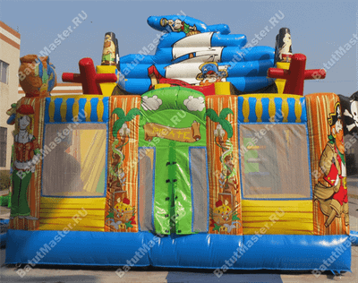 Коммерческий надувной батут "Пиратская радость"