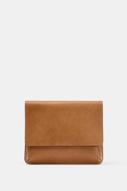 ZARA КОЖАНЫЙ ЧЕХОЛ ДЛЯ IPAD, КОРИЧНЕВЫЙ