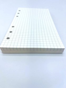 Запасные блоки А6 для блокнота на кольцах 90листов (клетка+линейка)