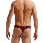 Мужские трусы тонги бордовые GAUVINE 1009