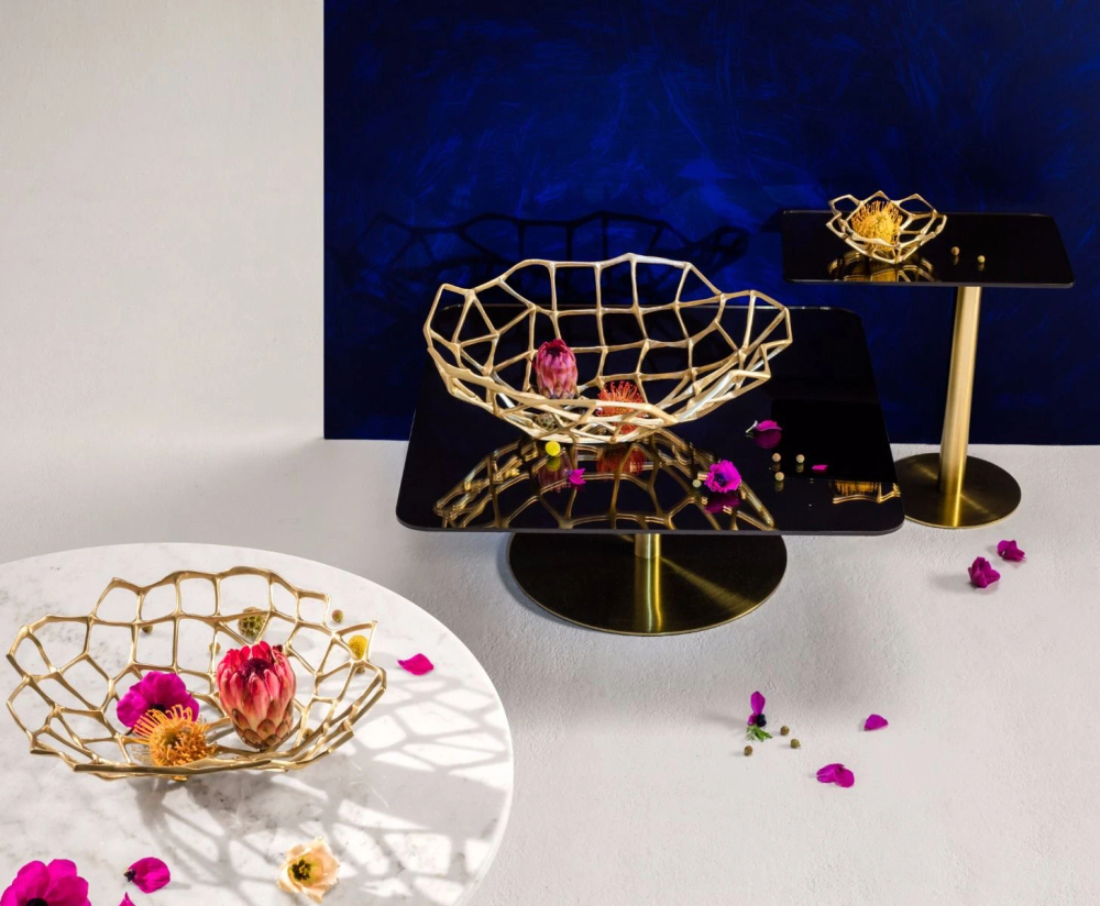 Ваза Bone Large Brass