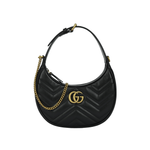 GUCCI Women"s GG Marmont Half Moon Shoulder Bag