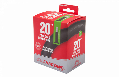 Велокамера 20"x4.0" автовентиль CHAOYANG/STELS (FAT BIKE), в инд. упаковке