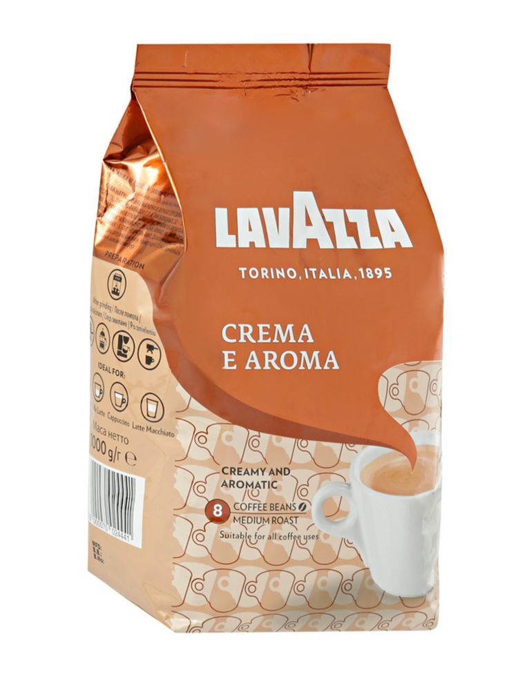 Кофе в зернах Lavazza Crema e Aroma, 1 кг, 2 шт