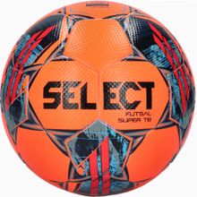 Мяч футзал. SELECT Futsal Super TB V22 3613460663,р.4, FIFA Quality Pro, ПУ,термосш,оранжевый