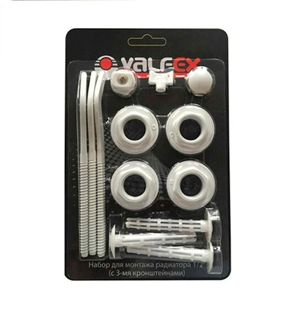 AD-1003 1/2 Комплект для монтажа радиаторов с 3-мя кронштейнами 1/2" VALFEX