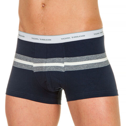 Трусы мужские боксеры темно-синие в полоску (blue-medi) Tom Tailor 622