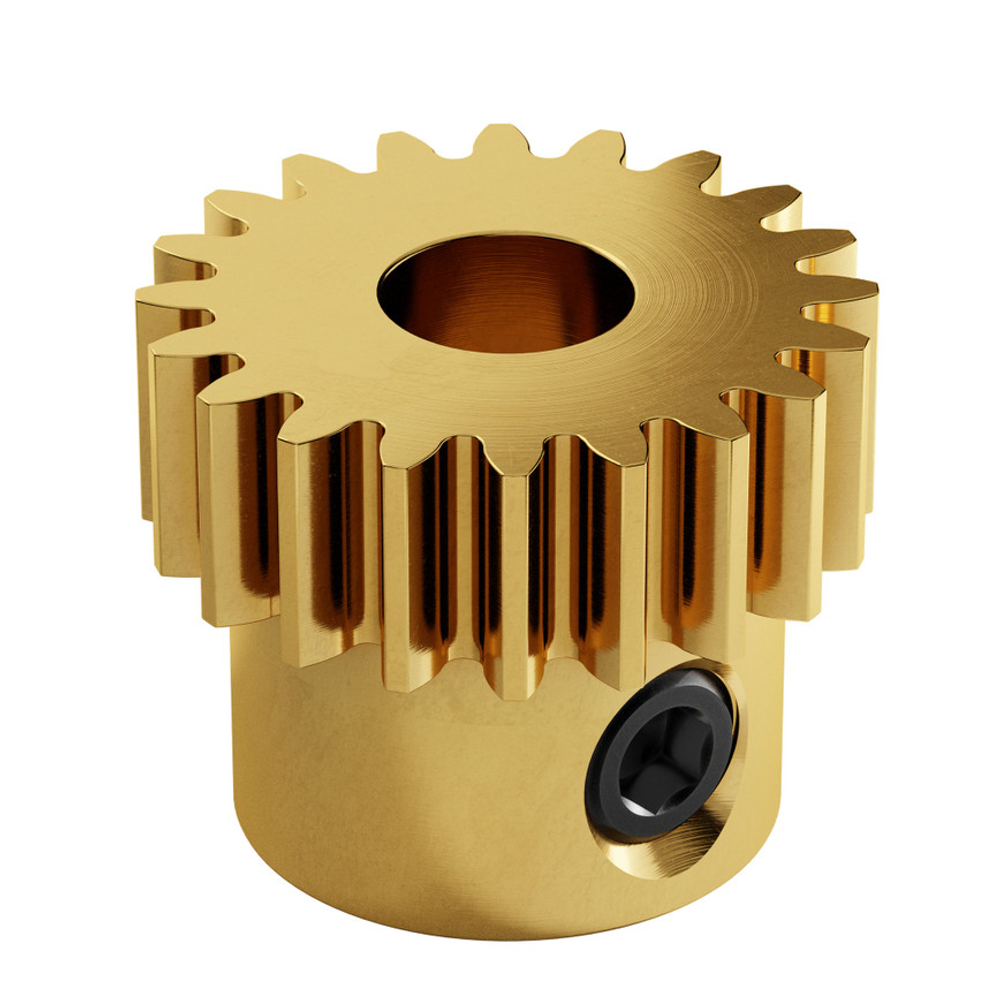 2304 Series Brass, MOD 0.8 Pinion Gear (6mm Bore, 20 Tooth)