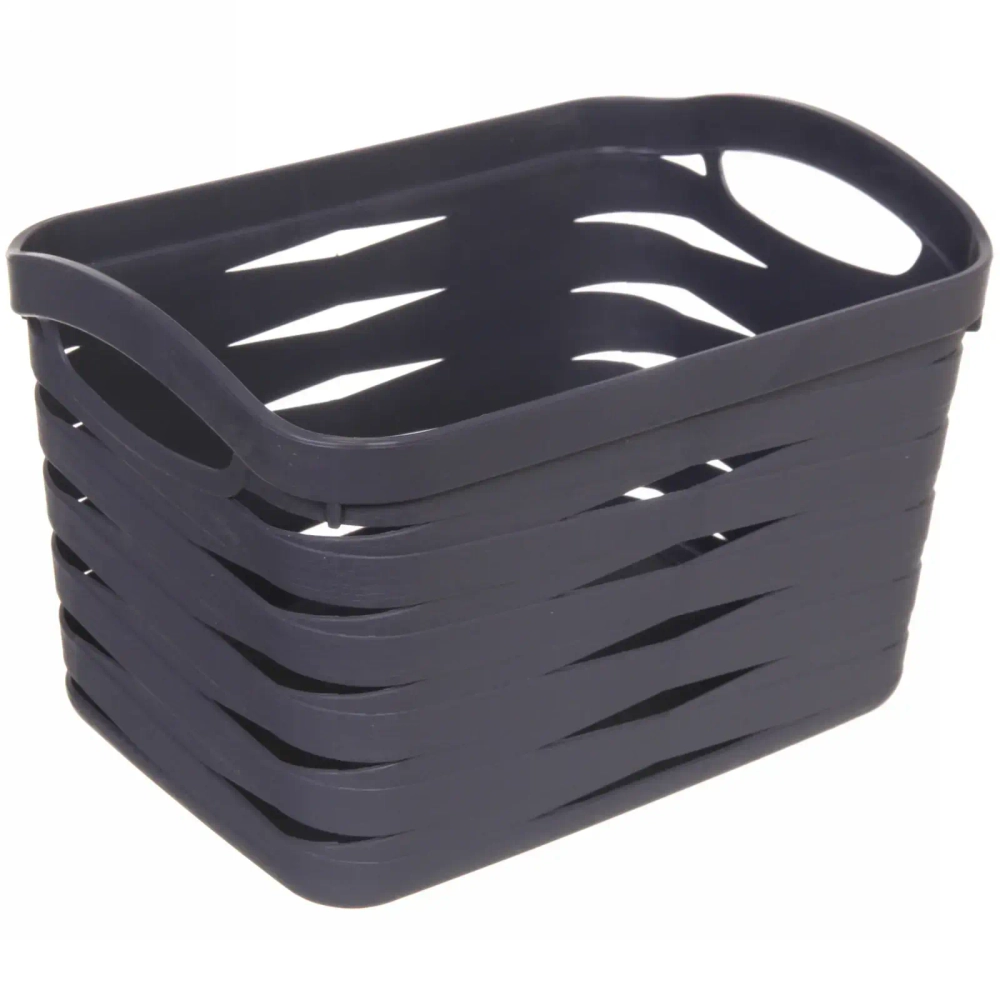 Корзина для хранения «Концепт» серая 25,7х18х16см