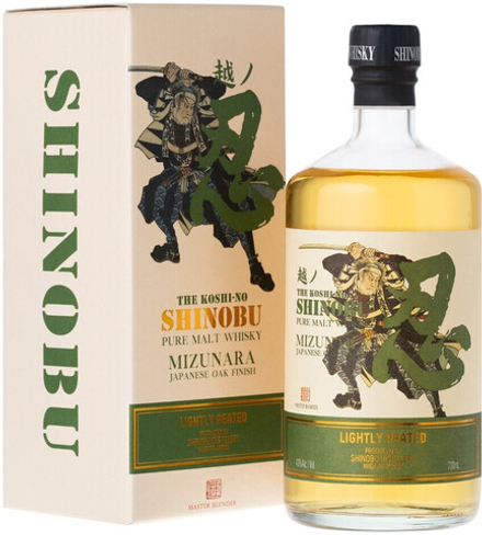 Виски Shinobu Lightly Peated Pure Malt Mizunara Japanese Oak Finish gift box, 0.7 л.
