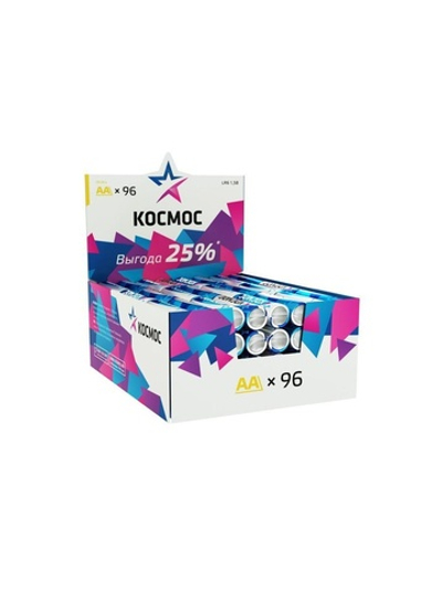 Элемент питания алкалиновый AA/LR6 (уп.96шт) КОСМОС KOCLR6_96BOX