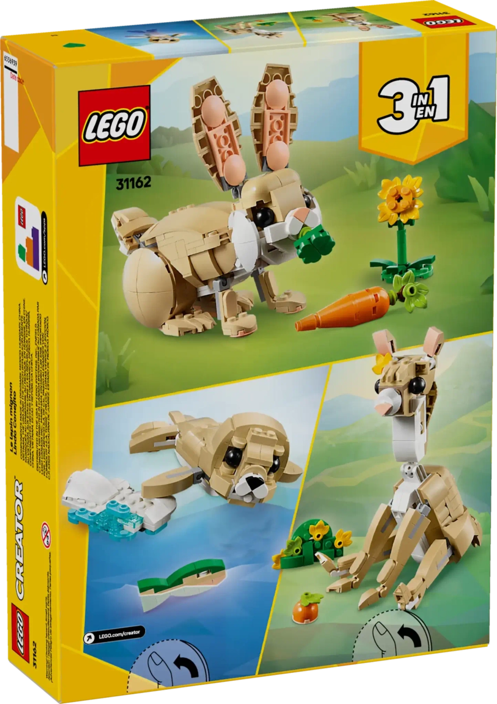 Конструктор LEGO Creator 31162 Милый кролик, 3в1