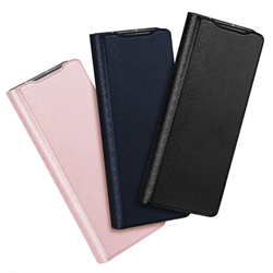 Чехол розового цвета с премиальной искусственной кожи от Dux Ducis для Samsung Galaxy Z Fold 6, серия Bril Series Case