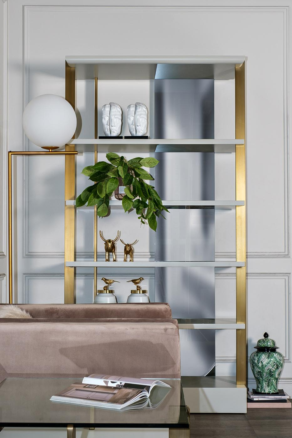 Стеллаж Garda Decor Бэль Эйр (Bel Air) 112,4*41,8*218 см