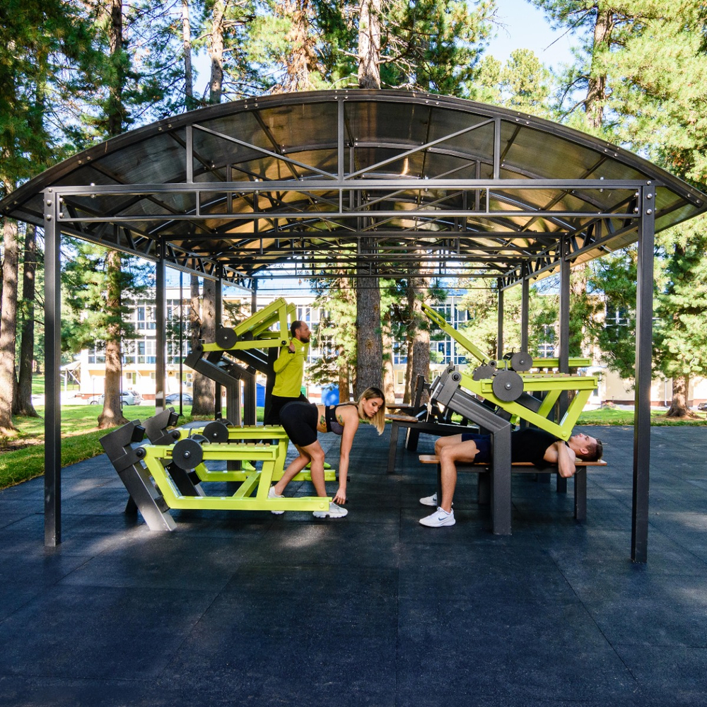 P-5020 Навес для тренажеров теневой 6300х4800х3100 ZAVODSPORTA