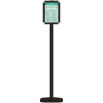 Стойка информационная двусторонняя 1,4 м с одной рамкой Клик