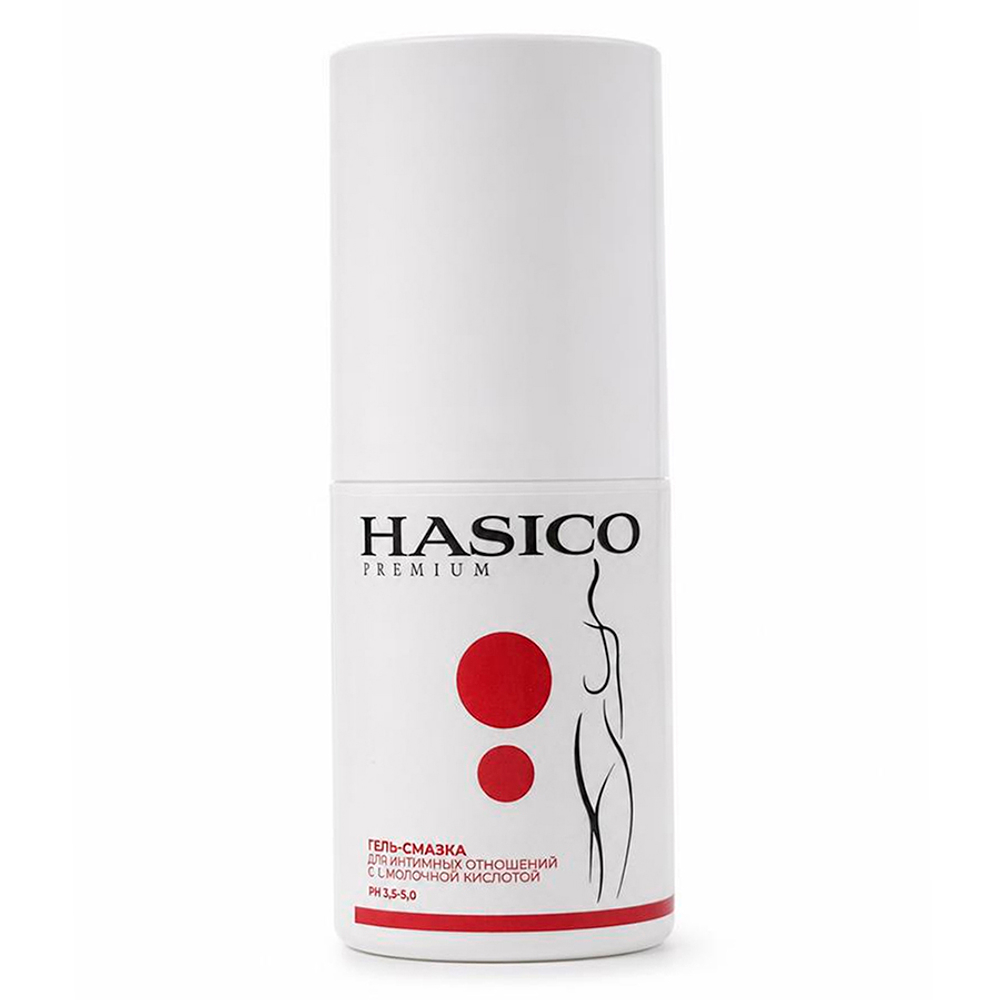 Интимная гель-смазка на водной основе с L-молочной кислотой Hasico Premium 100мл