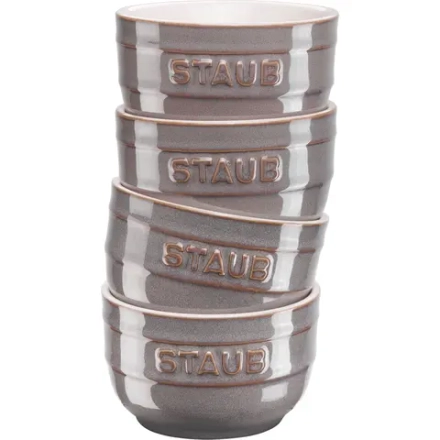 STAUB Набор из 4 антикварных графитовых формочек диаметром 9 см. 40508-156-0