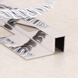 Профиль под плитку из нержавейки SB017-10H глянец 2700 мм