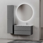 Тумба с раковиной Sancos Folk 100 FL100 Grey soft левая/правая