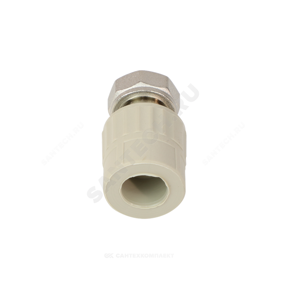 Муфта PP-R комбинированная серая Дн 20х1/2" с накидной гайкой VALFEX 10139020Г