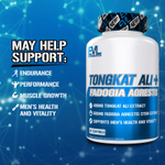 EVLution Nutrition, эврикома длиннолистая + фадогия агрестис, 60 вегетарианских капсул