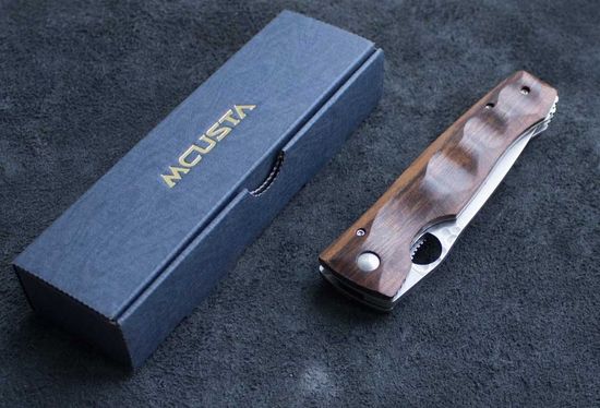 Складной нож Mcusta Tactility Elite c клинком из стали SPG2 (SG2) рукоять дерево (Iron wood)