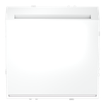 Выключатель встраиваемый VOLTUM S70 карточный 16А, (белый матовый)