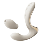 Белый вибромассажёр для зоны G с пульсацией, вакуумной стимуляцией и функцией нагрева Zalo Talis G-Spot PulseWave Vibrator Ivory White