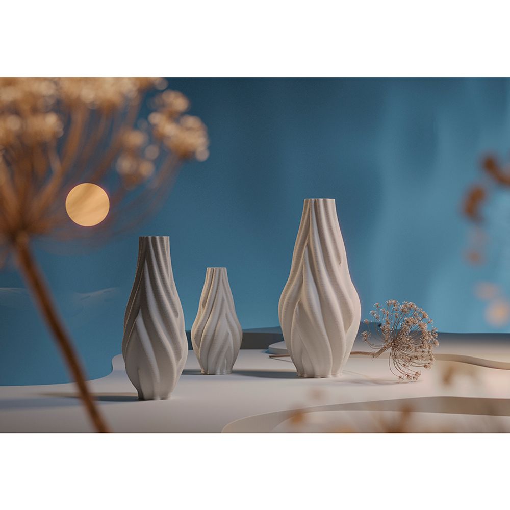 Ваза для сухоцветов Printed Art, Wave, 32 см