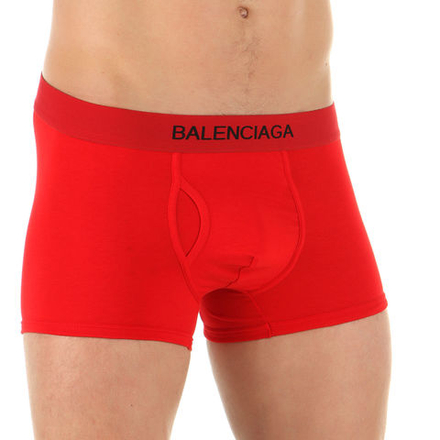 Мужские трусы боксеры красные BALENCIAGA Red
