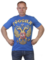 Футболка с российским гербом
