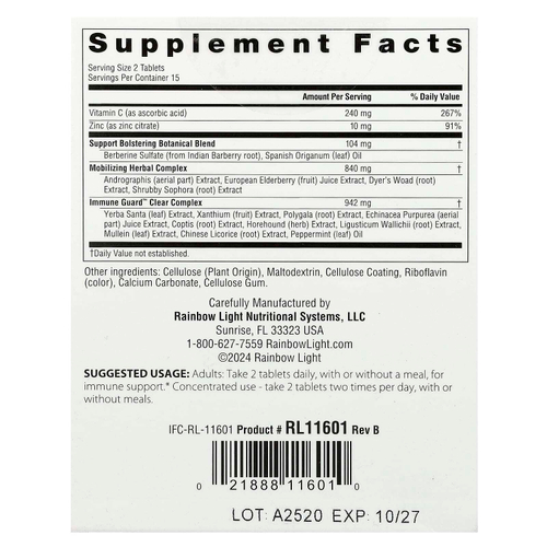 Rainbow Light, Counter Attack®, 30 таблеток