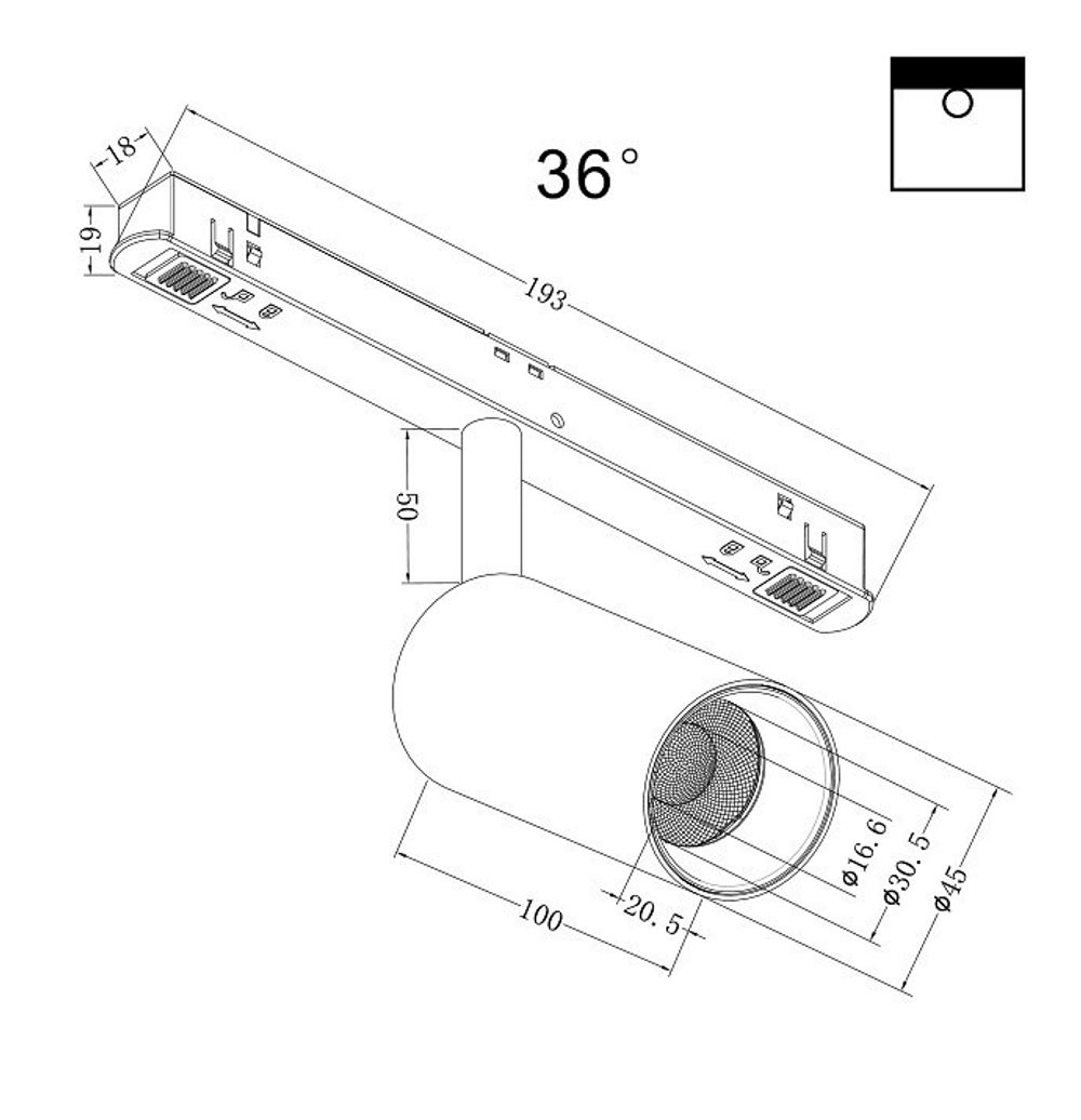 Светильник на штанге Maytoni Focus LED TR032-2-5W3K-M-B