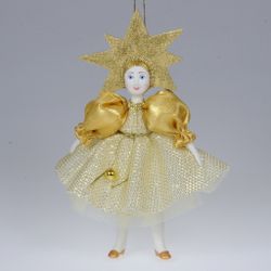 Ёлочная игрушка Девочка в костюме звёздочки