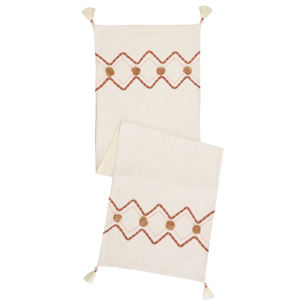 Дорожка на стол с вышивкой Geometry из коллекции Ethnic, 45х150 см