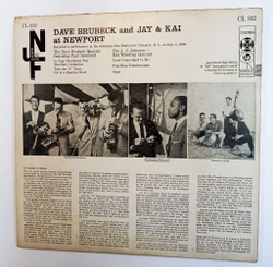 Винтажная виниловая пластинка LP Dave Brubeck And Jay and Kai At Newport (USA 1956)